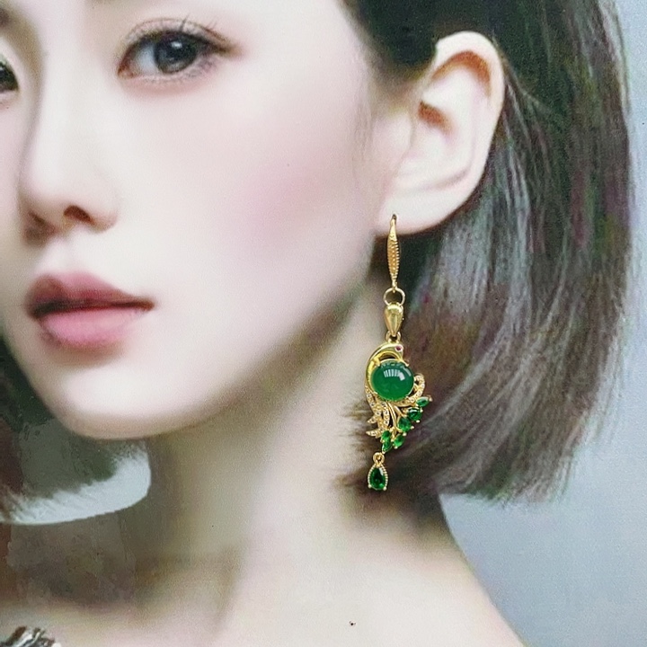 玛瑙/玉髓耳钉合金