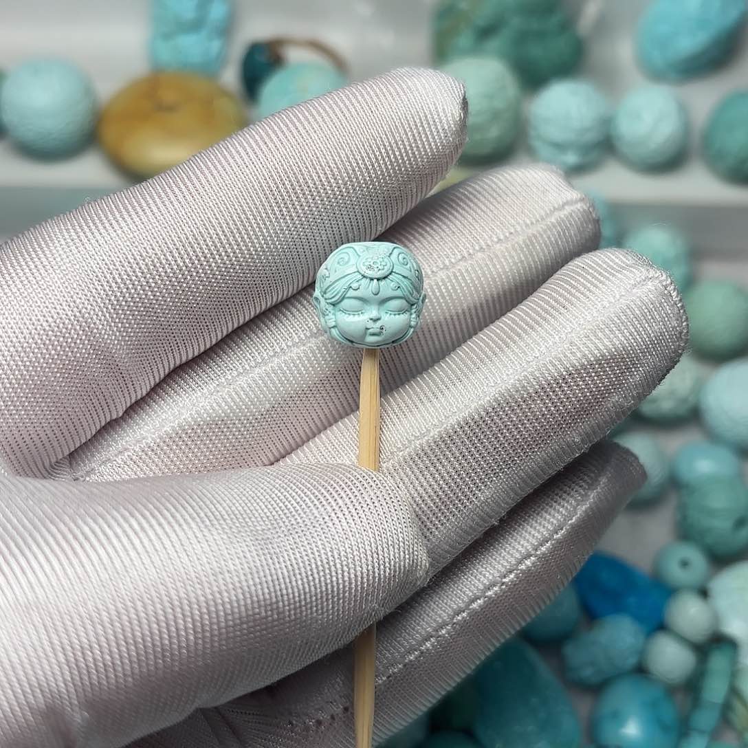 绿松石珠宝半成品未镶嵌