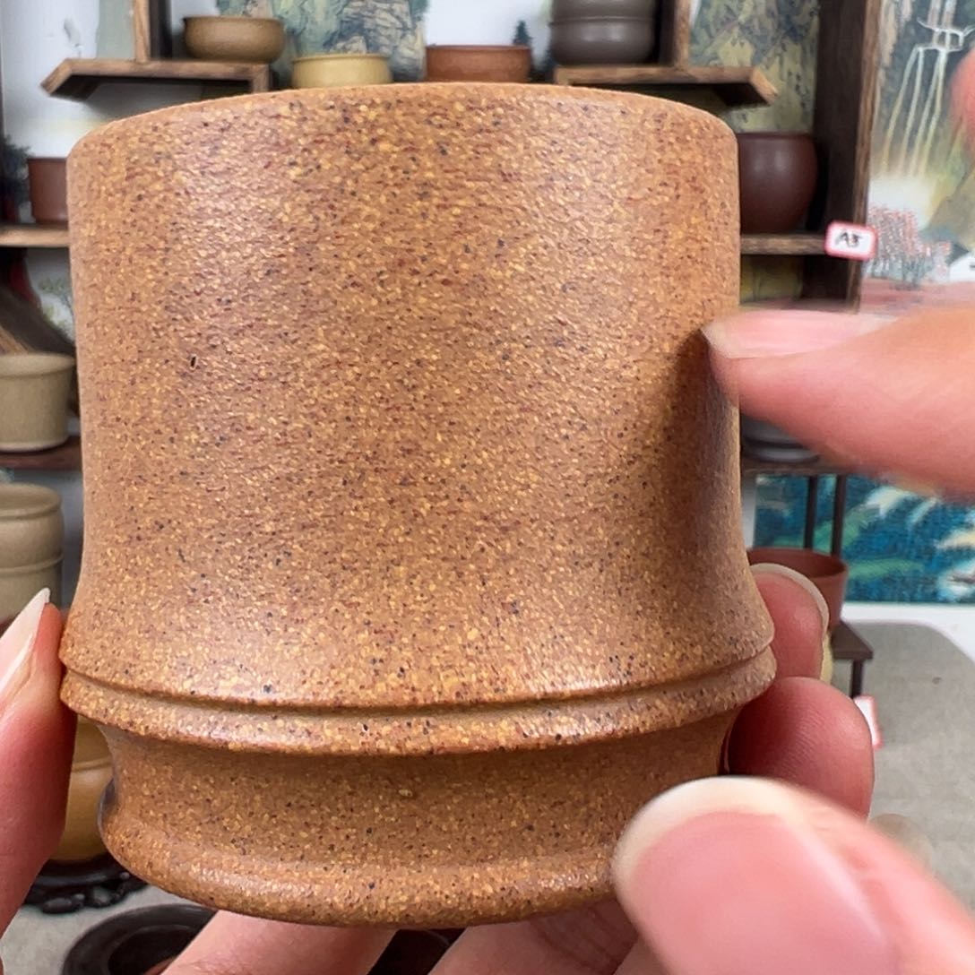 紫砂茶杯拙器甄选，纯原本矿。