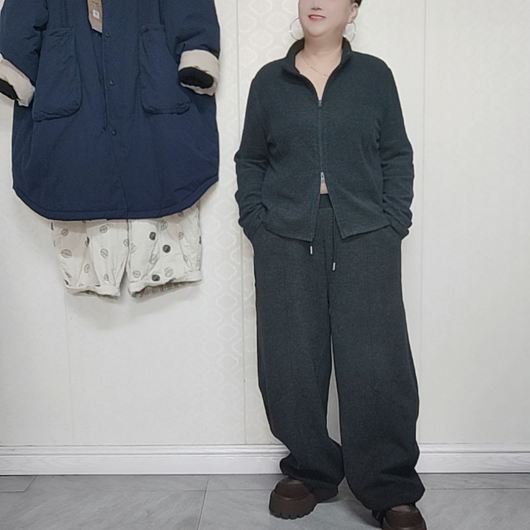 【爱尚布衣】显瘦时尚宽松休闲裤高腰带抽绳