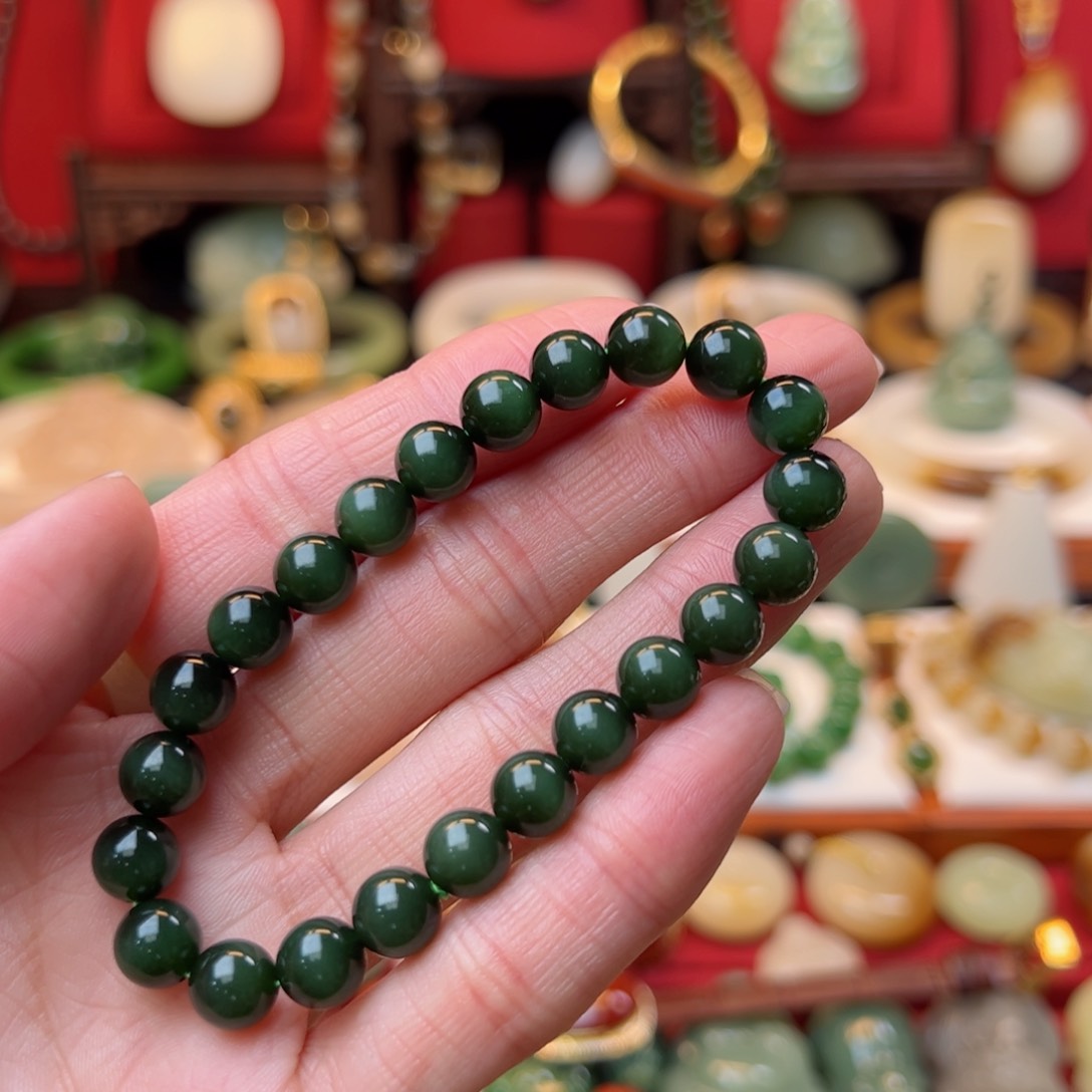 和田玉手串未镶嵌