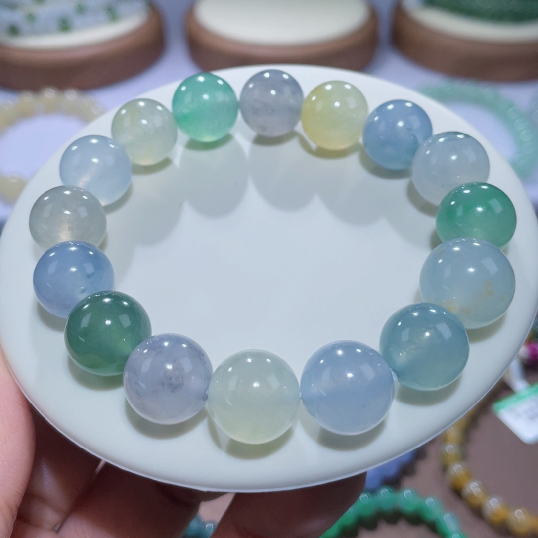 未镶嵌手链翡翠冰种多宝