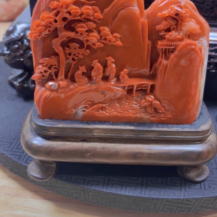 寿山石贤人雅聚摆件