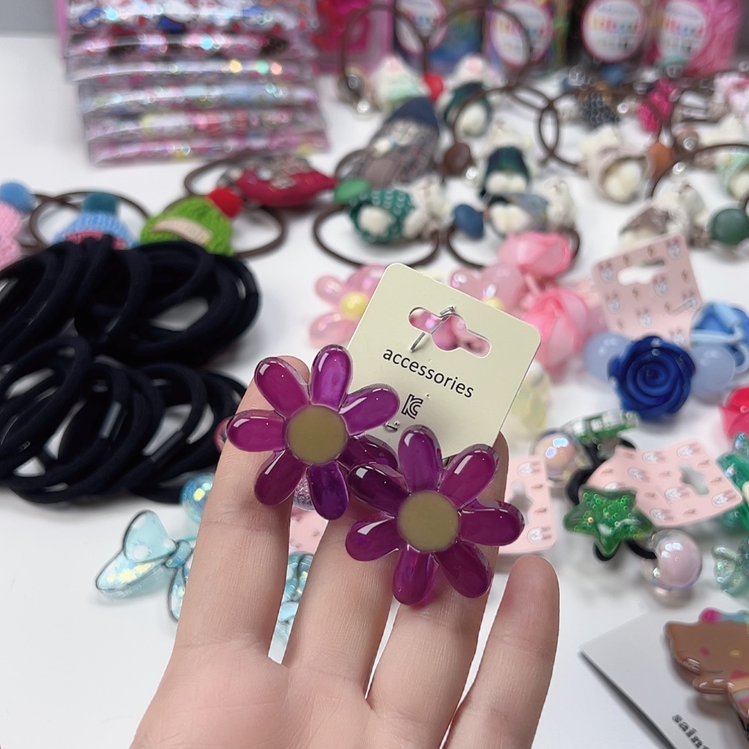 紫色花绕绕儿童韩