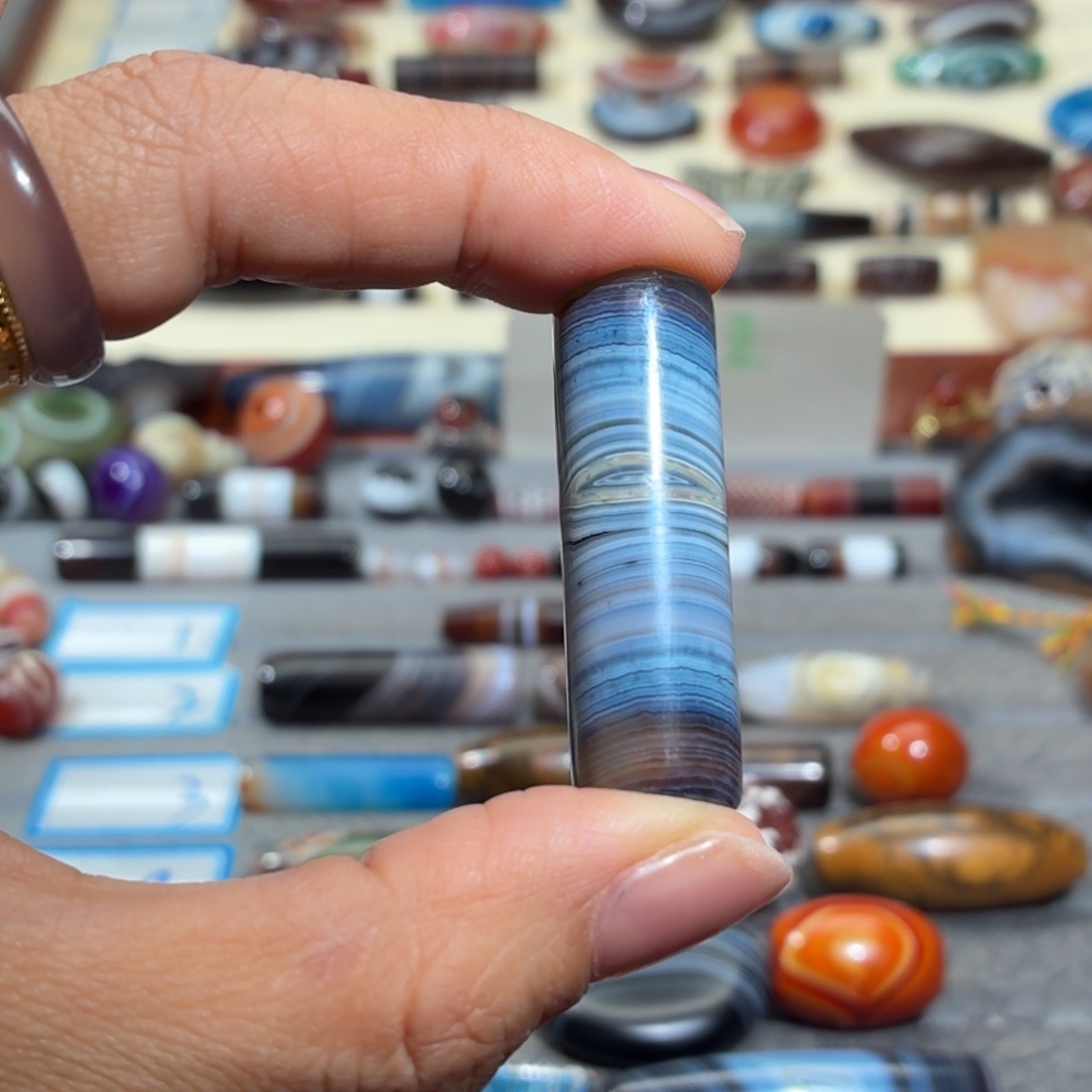 空****玛瑙/玉髓合金颈饰