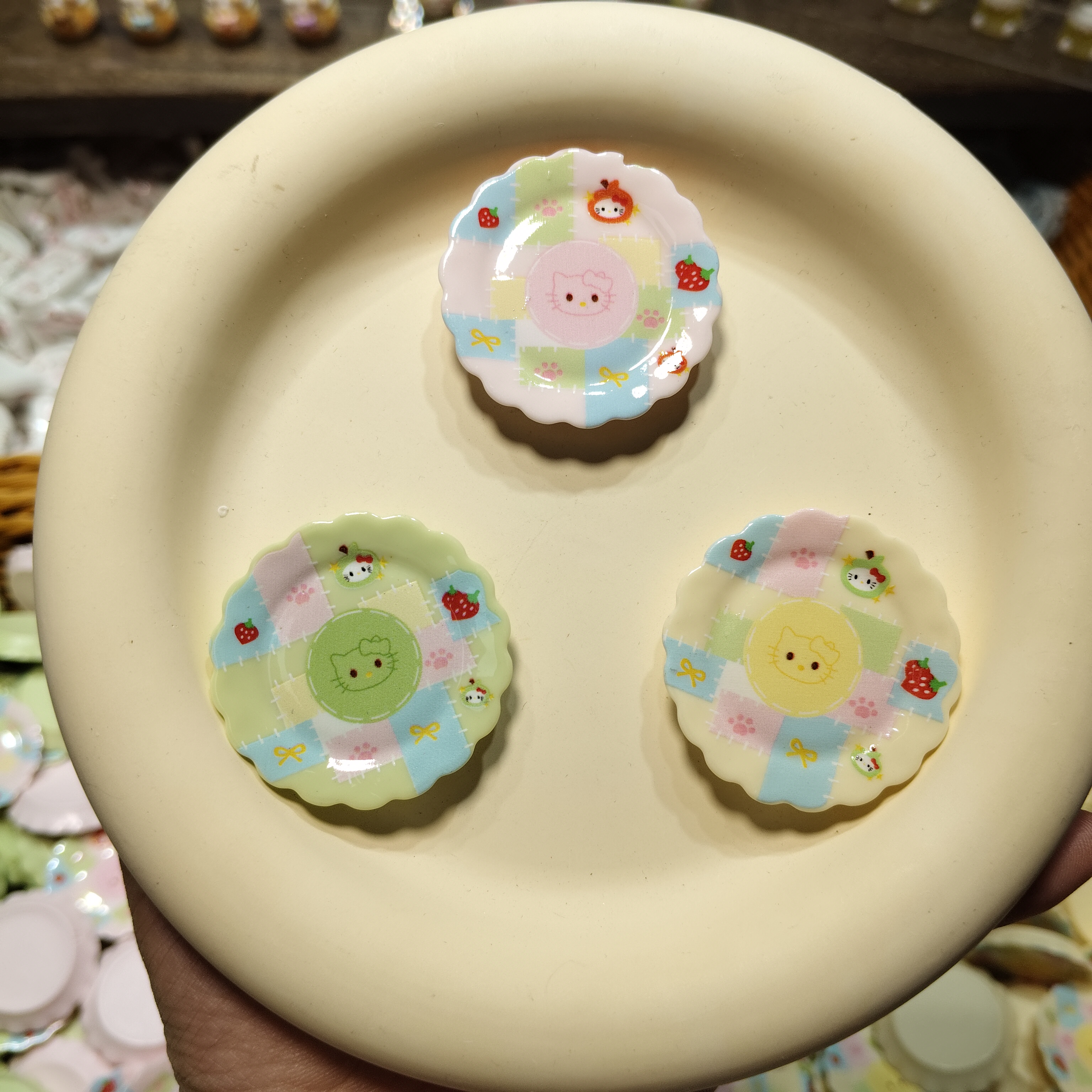 【饭饭定制】创意树脂仿真配件树脂摆件 kT补丁盘