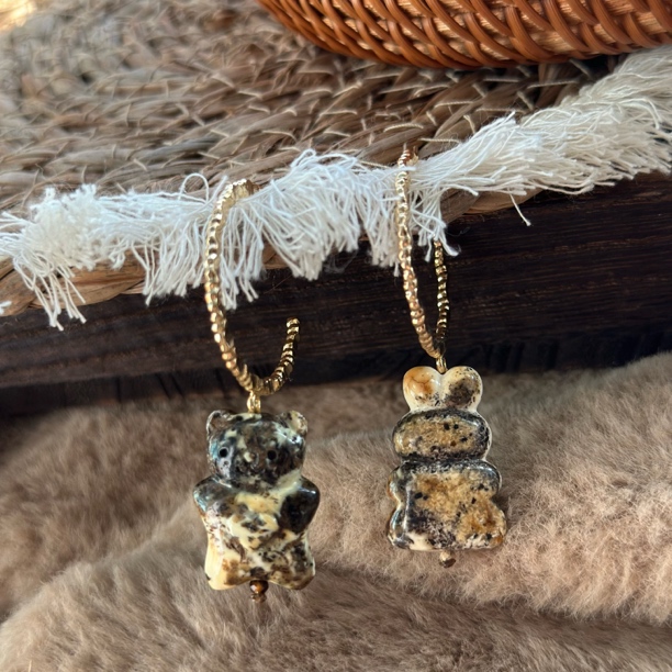 蜜蜡奥利奥小熊小兔耳圈