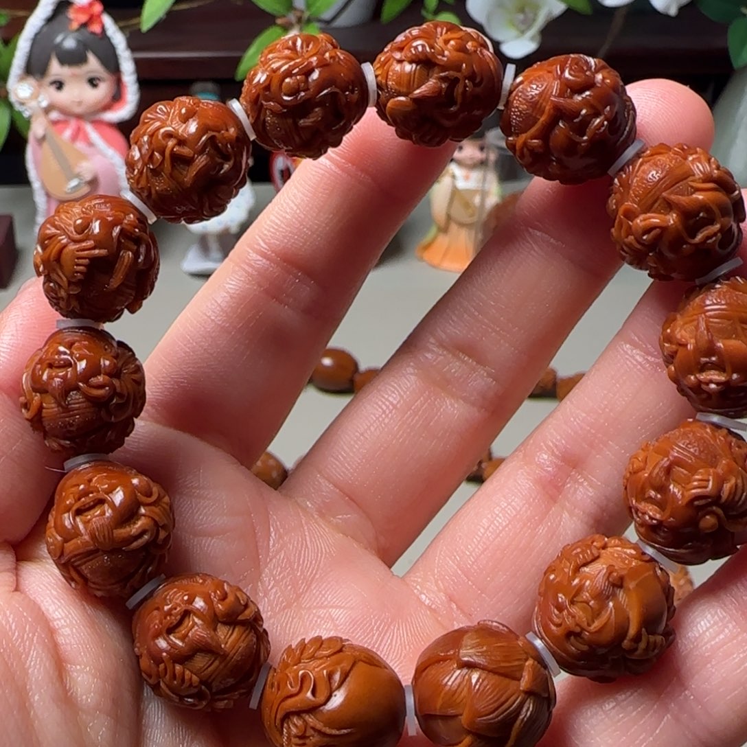 橄榄核手串/手链1.6财神