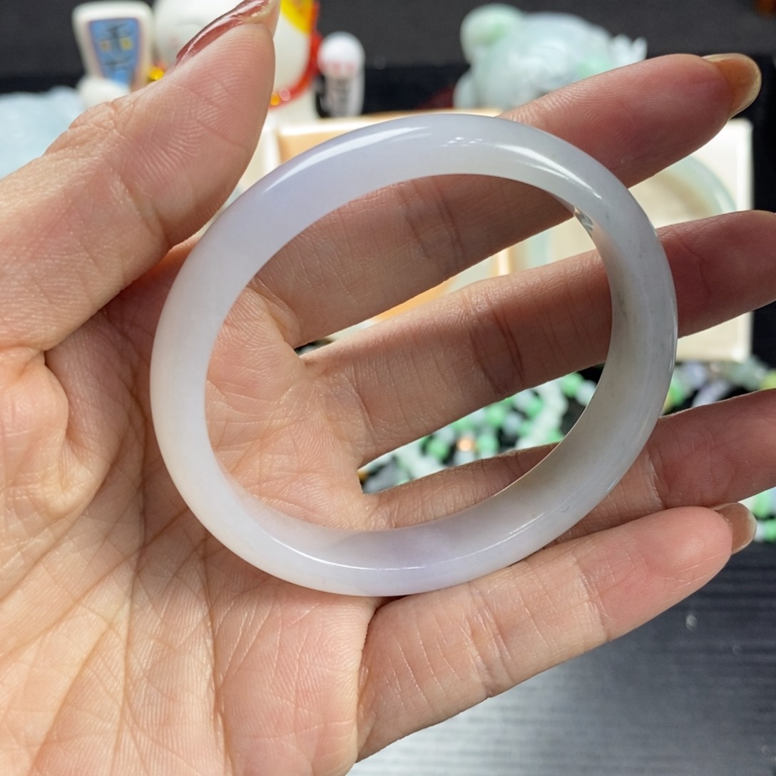 翡翠手镯未镶嵌天然翡翠手镯贵妃55.6