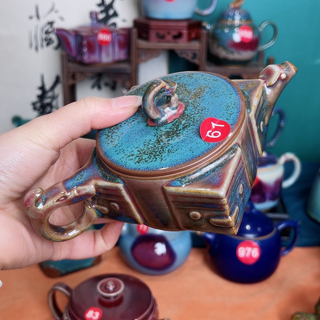 壶核*击钧瓷艺术作品壶