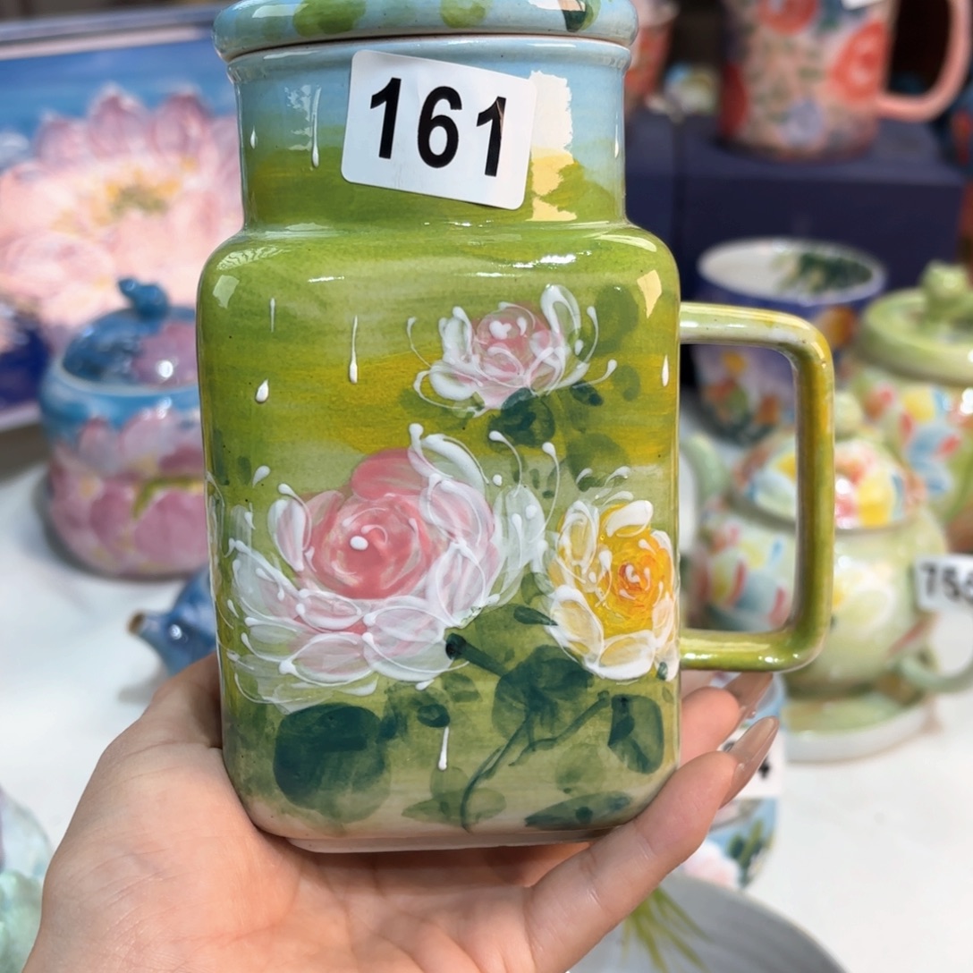 景德镇手绘高温釉下彩陶瓷茶具