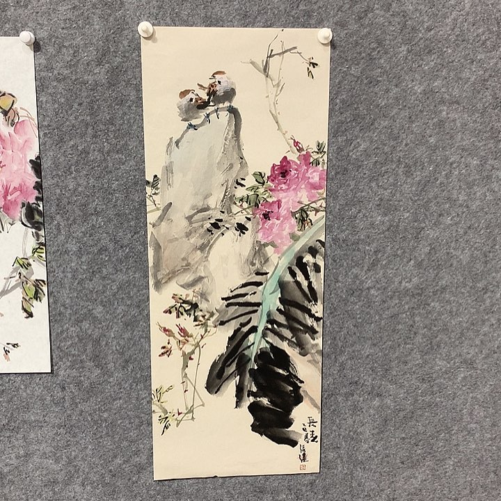 国画张强花鸟作品