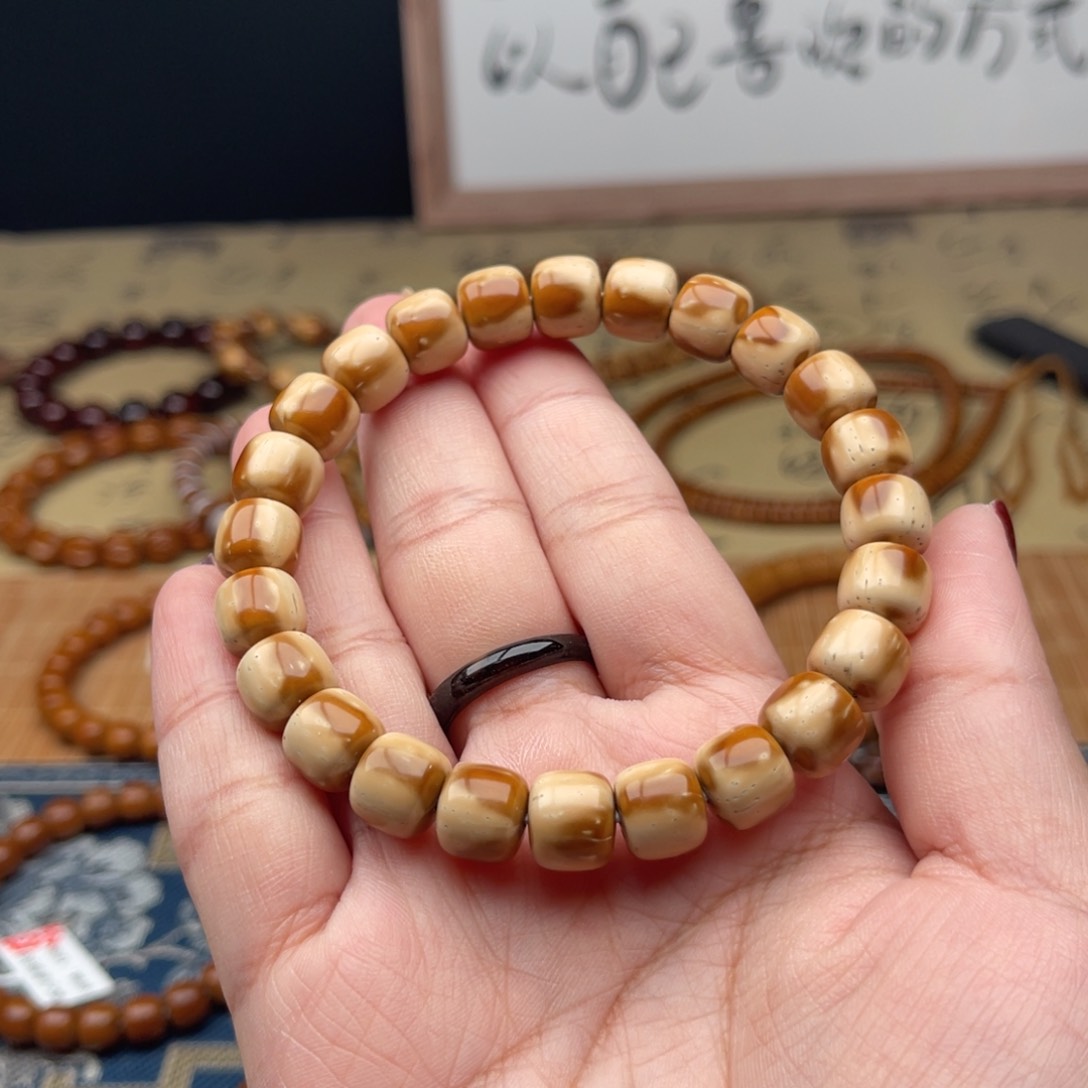 紫金鼠手串实心花皮老型10