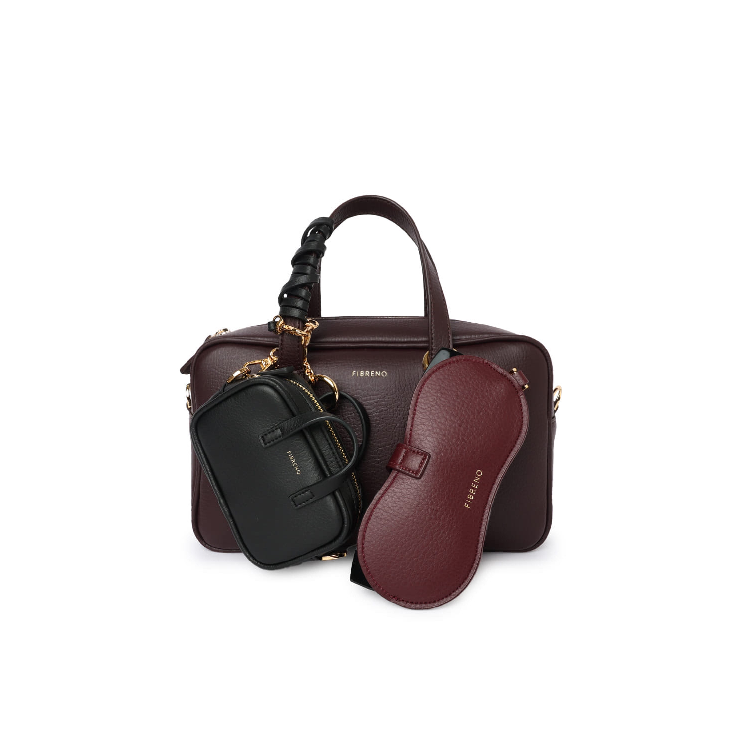 FIBRENO小号相机包S码套装 巧克力色