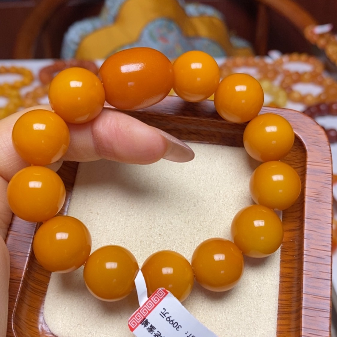 【闪购商品】蜜蜡手链未镶嵌手串