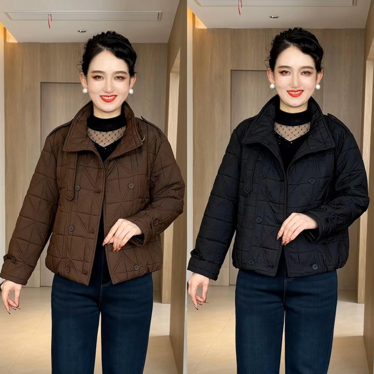 冬季新款 韩版时尚洋气设计感气质棉衣百搭显瘦短款减龄休闲外套