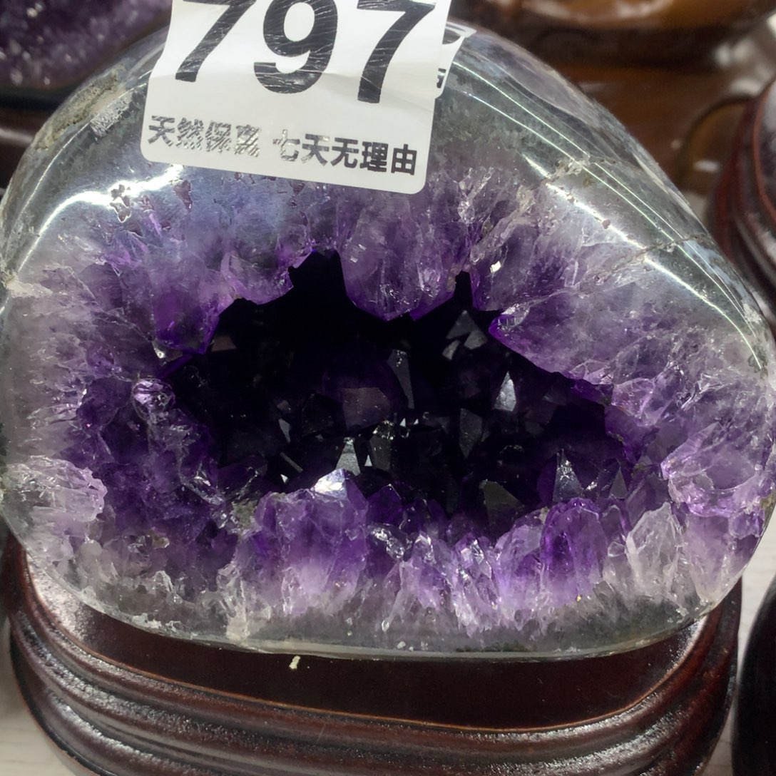 摆件未镶嵌水晶抛皮袋子