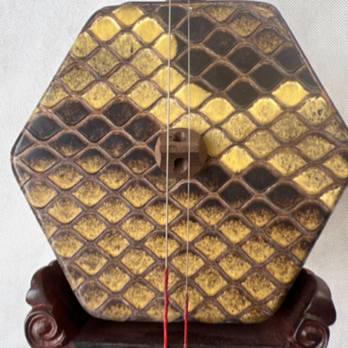 苏州 吕卫利 二胡收藏级满金星印度小叶紫檀二胡