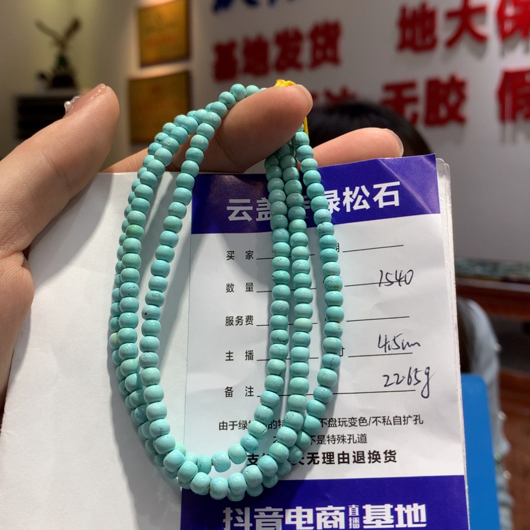 绿松石长链未镶嵌