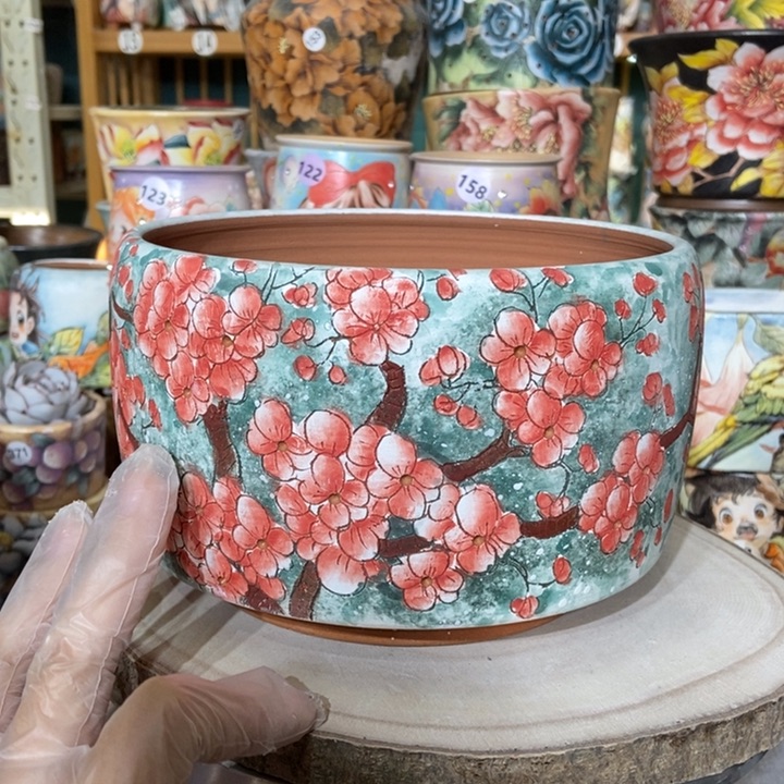 红陶景德镇艺术手绘作品