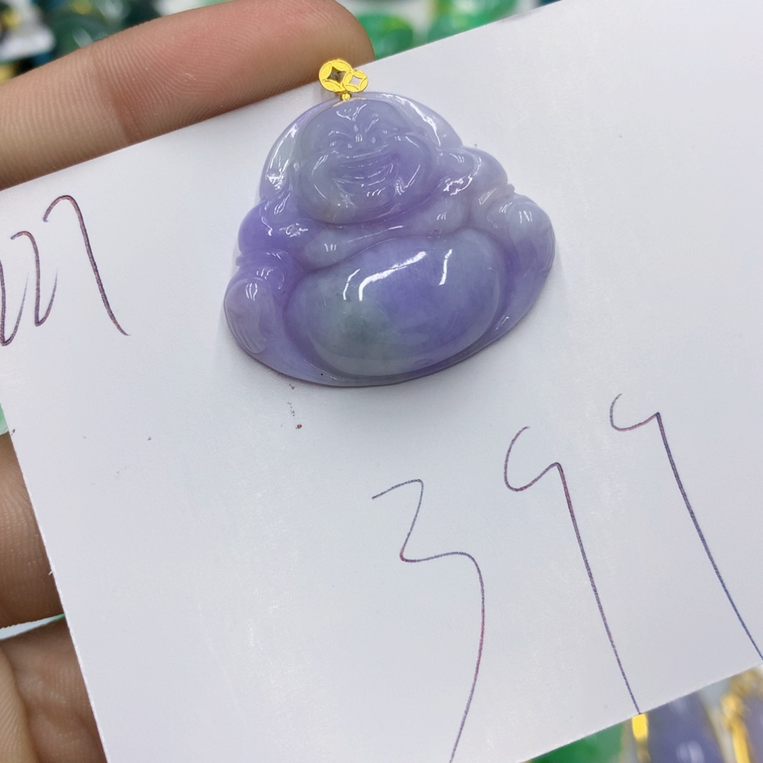 翡翠颈饰18K金镶嵌翡翠111111111