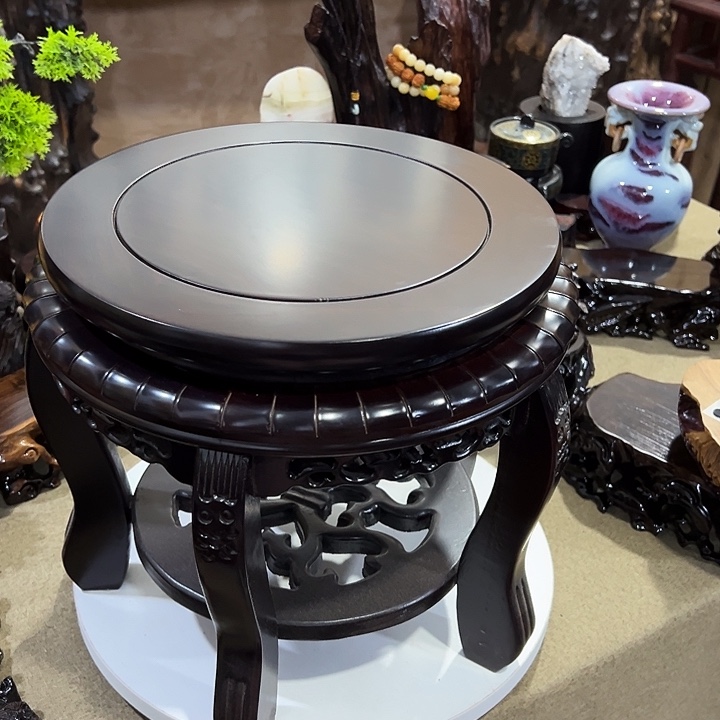 木黑檀木虎头几大号底座