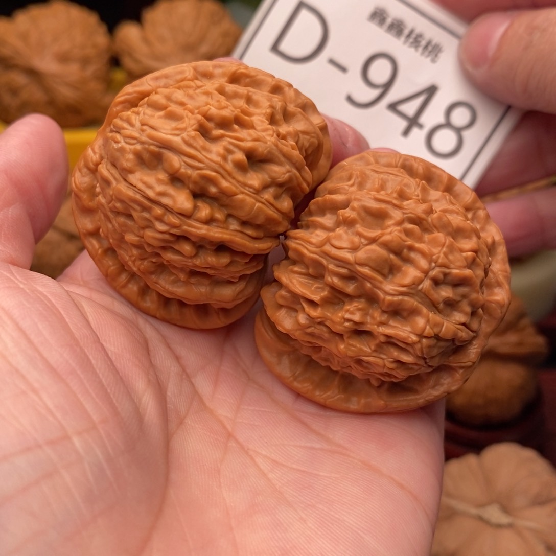 文玩核桃把件球白42