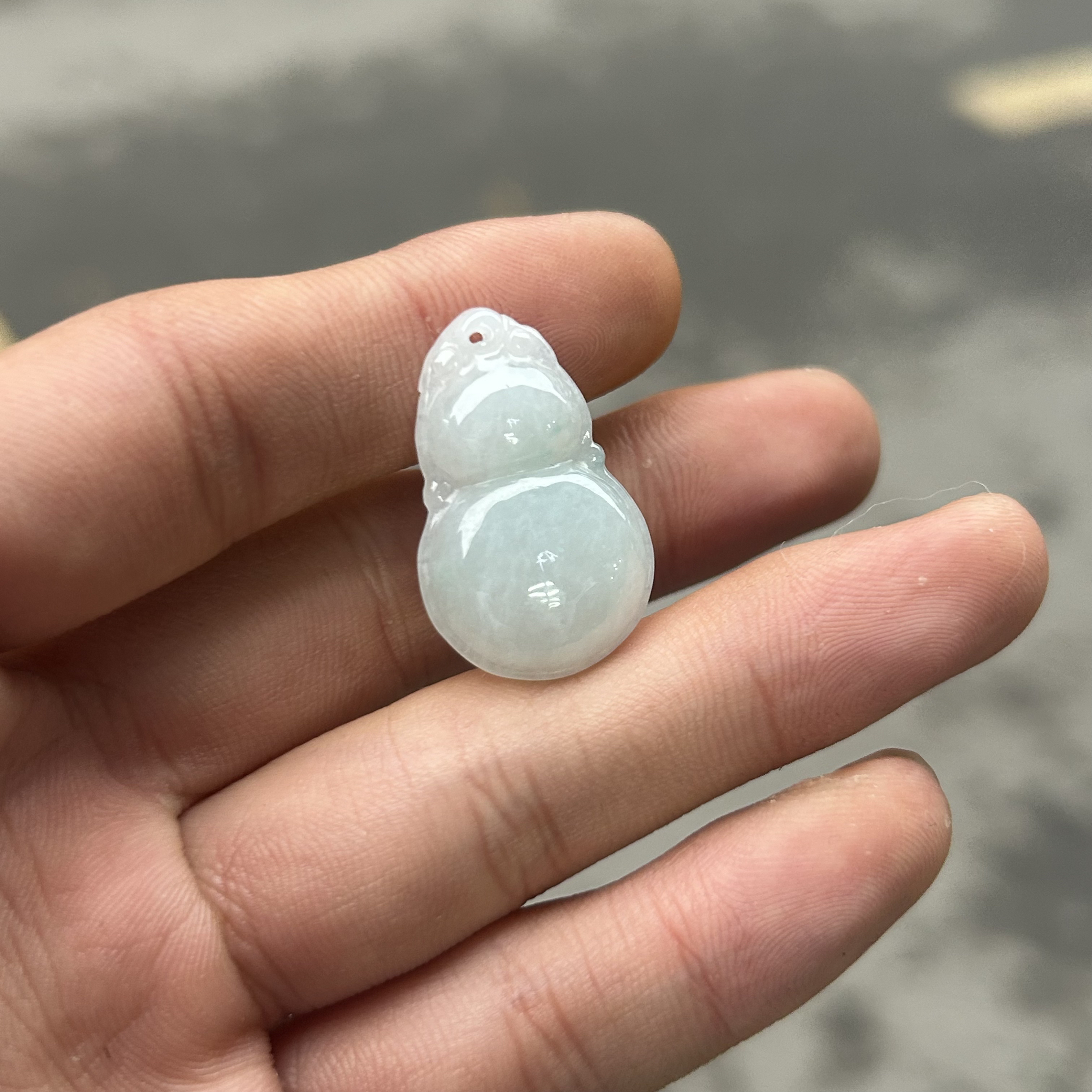 【潜珑】WJL-0823缅料翡翠葫芦吊坠29mm多样性拍一发一