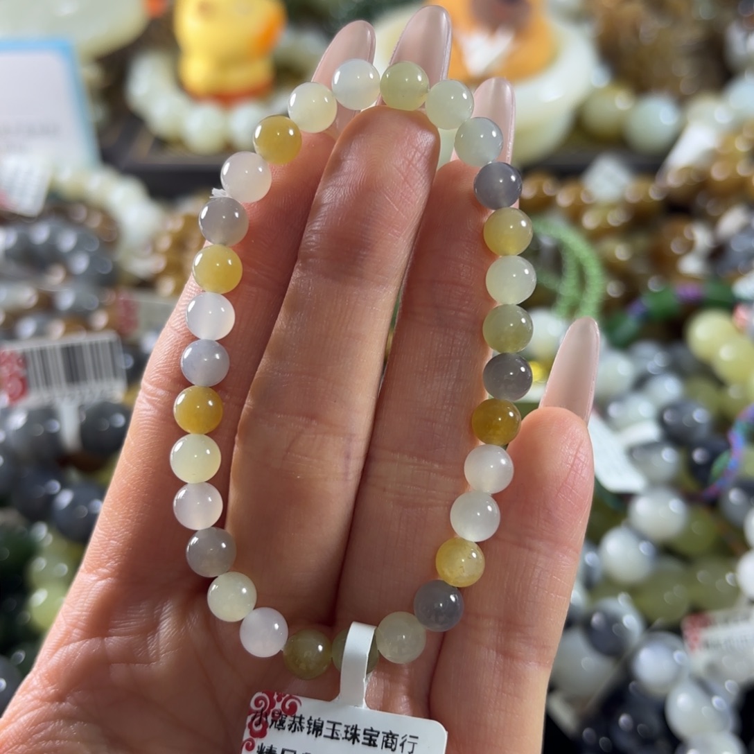 和田玉未镶嵌手串347