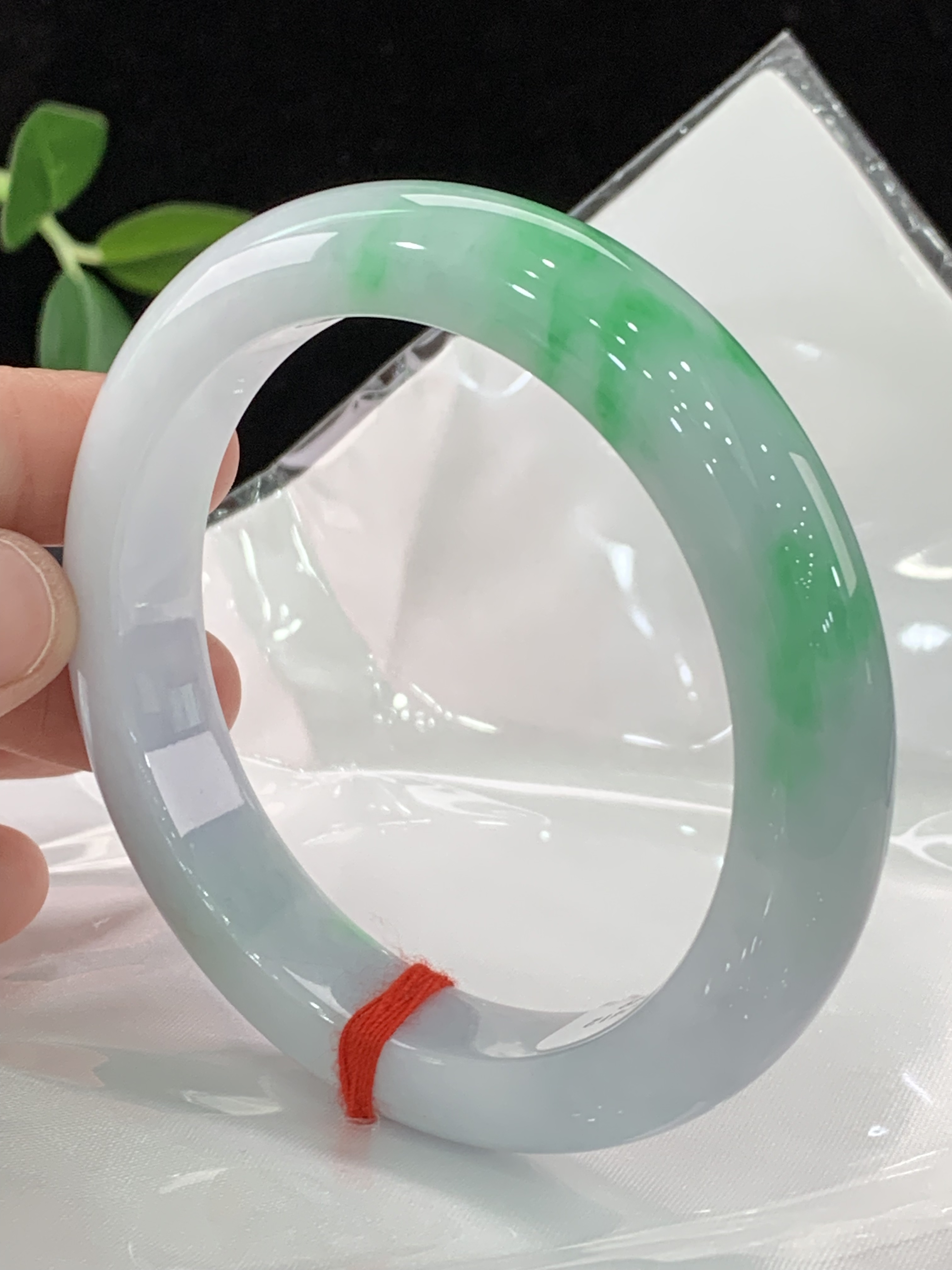 天然缅甸翡翠A货手镯57/58正圈0249