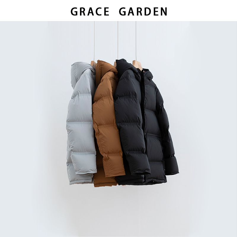 GRACE GARDEN【江南羽绒！】连帽收腰抽绳蓬松羽绒服YRF5G0906
