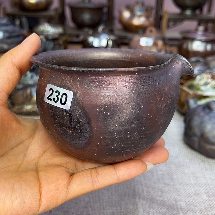 裸柴烧陶瓷手工茶器