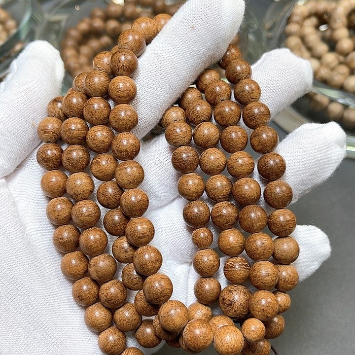 沉香手串芽庄红土沉8mm/30克9分沉古董老料珍藏品