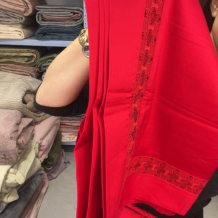 棉棉标准红色床盖