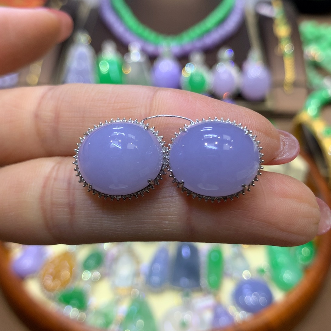 【闪购商品】翡翠18K金镶嵌颈饰 翡翠