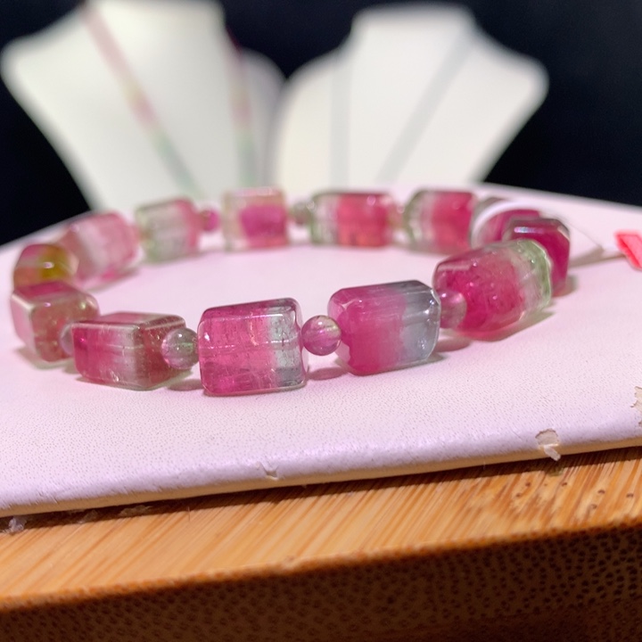 双色碧玺手链未镶嵌