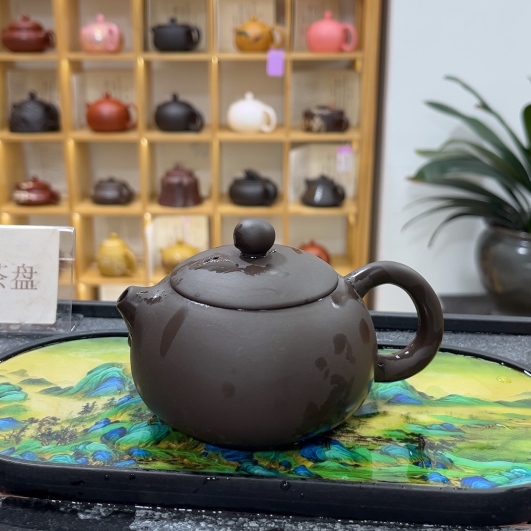 紫砂紫砂林世科黑美人西施凤鸣200cc