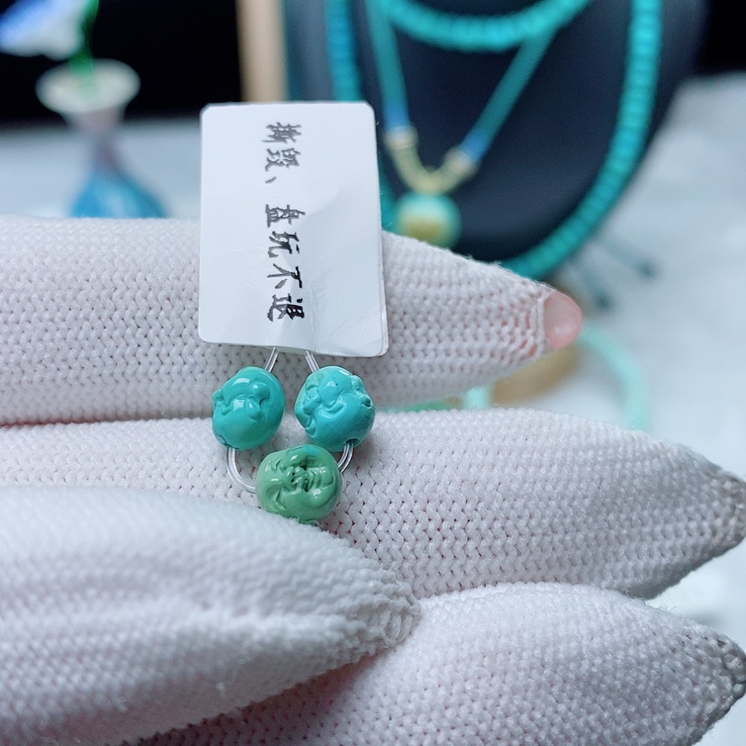 永***忆未镶嵌绿松石珠宝奇石