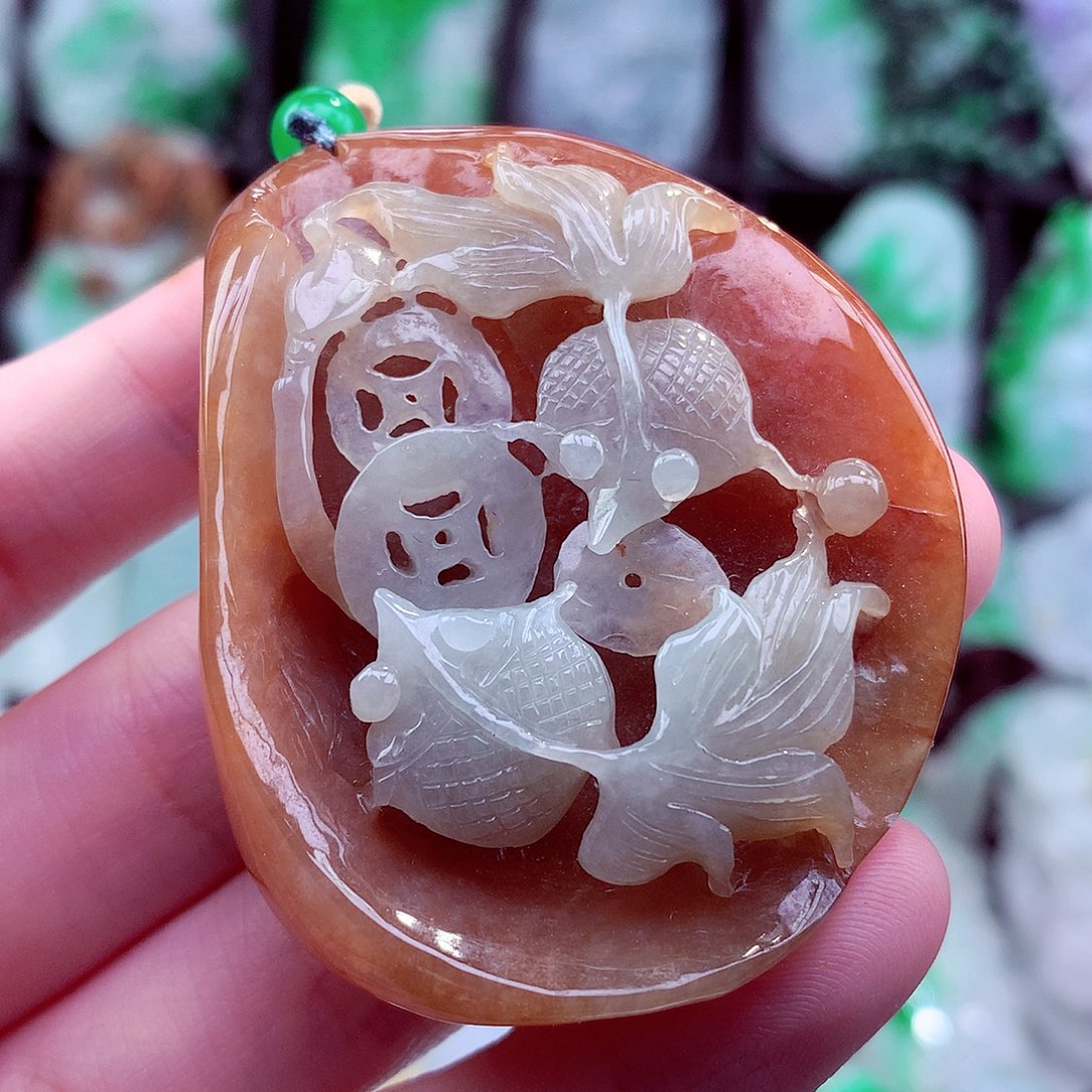 翡翠未镶嵌颈饰天然