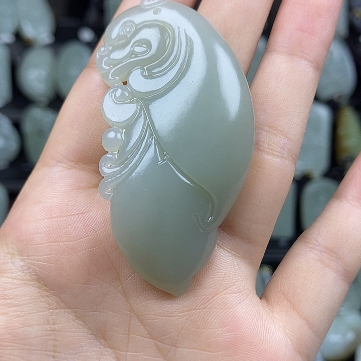 和田玉挂件未镶嵌小*头