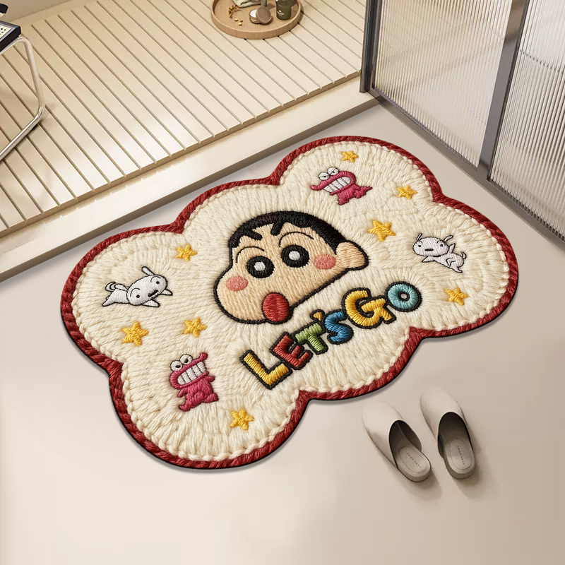 小新仿毛线【60*90】硅藻泥卫生间入户厨房门垫吸水防滑地垫