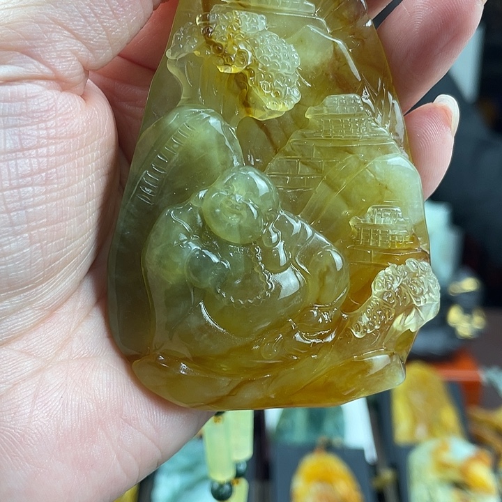 未镶嵌蛇纹石玉颈饰
