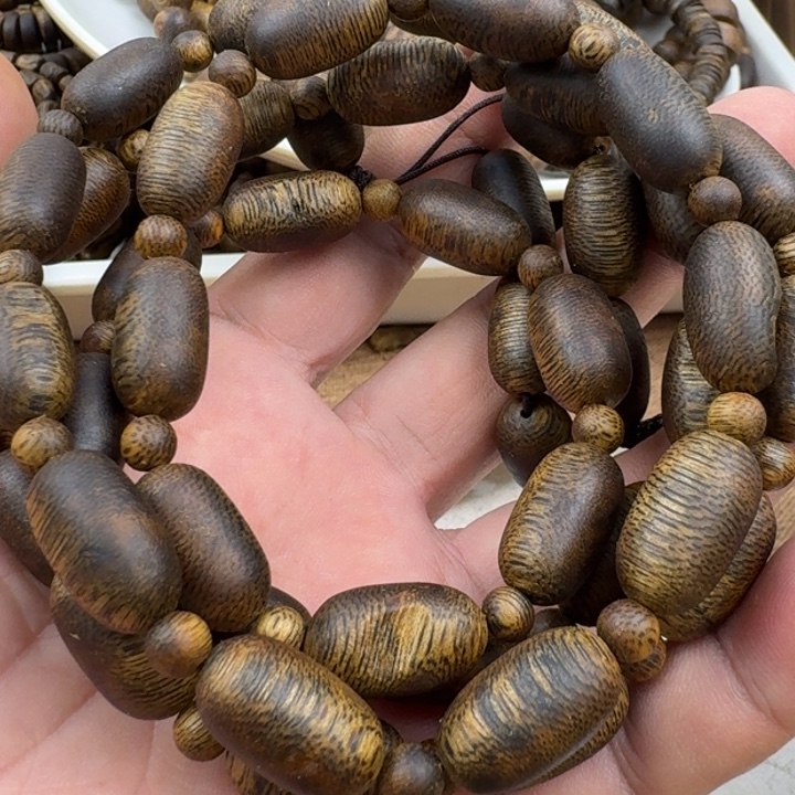 安***～手串沉香张勺子手串40克加