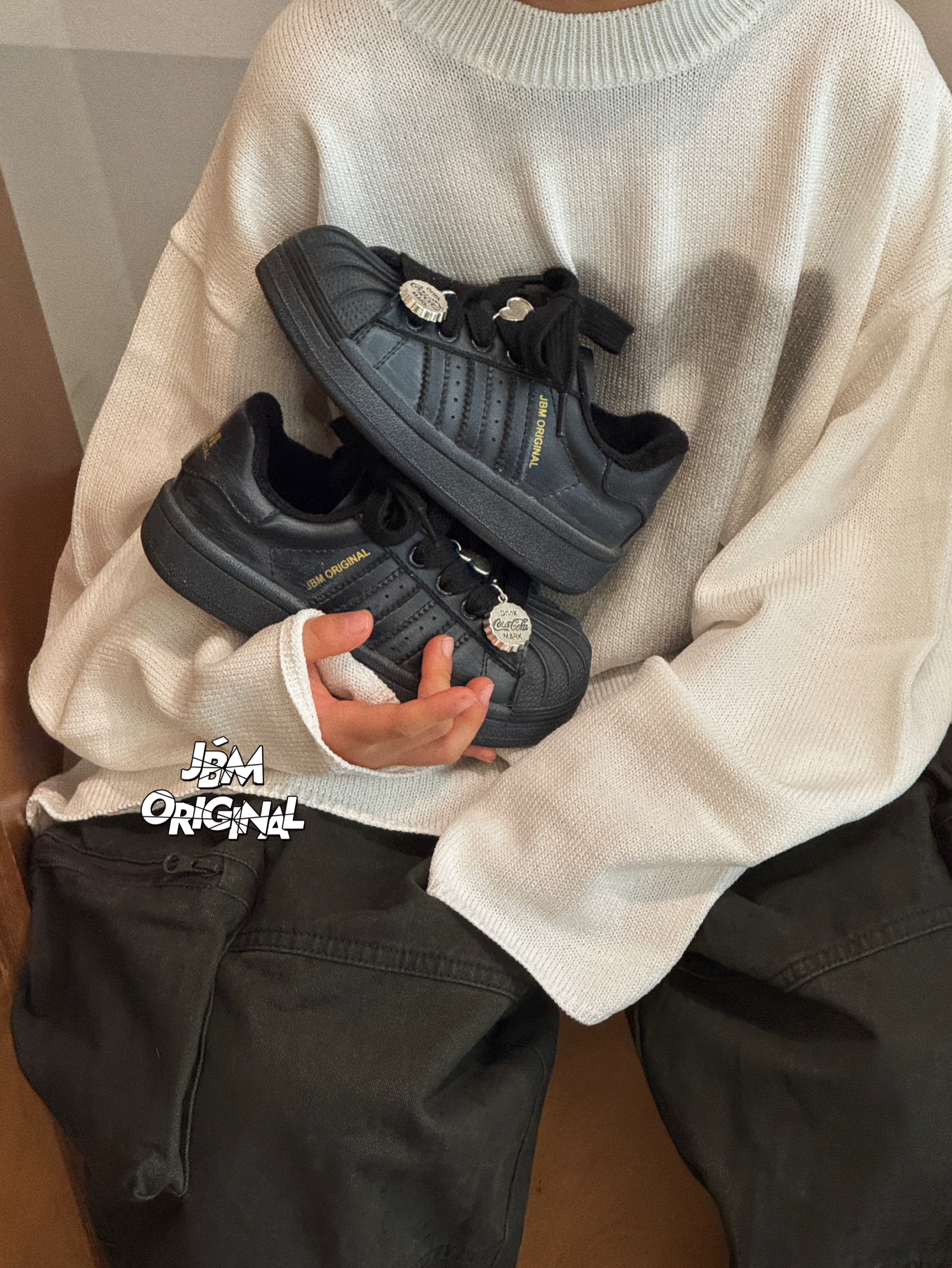 JBM品牌正品儿童2025新款加绒贝壳板鞋百搭休闲保暖韩版二棉鞋