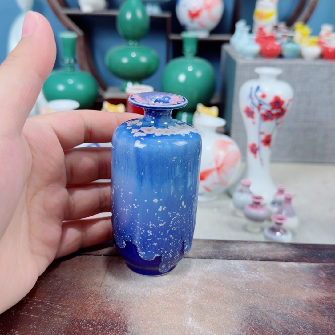 陶瓷手工小花器摆件