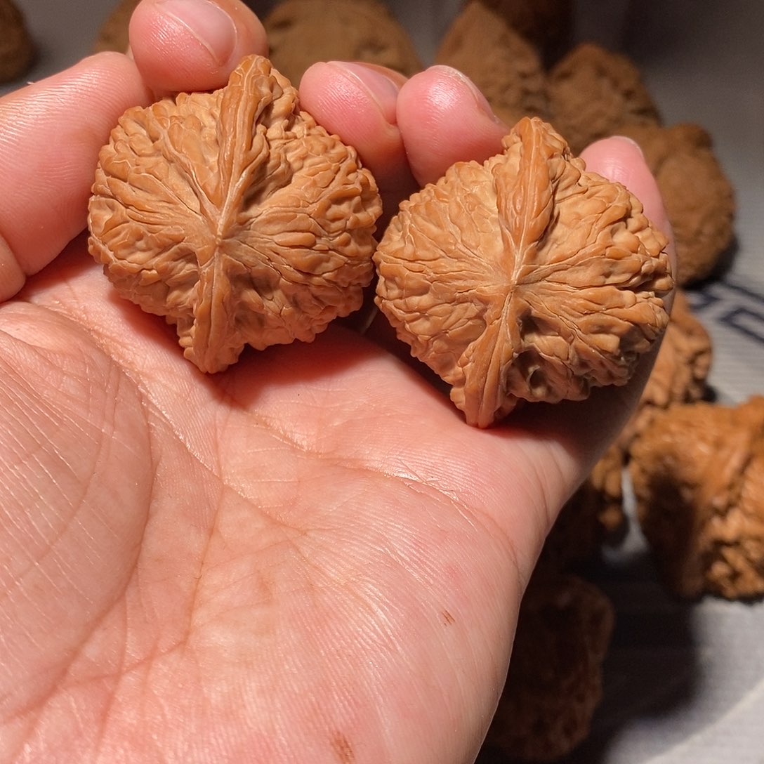 安***修文玩核桃把件050磨盘42尺