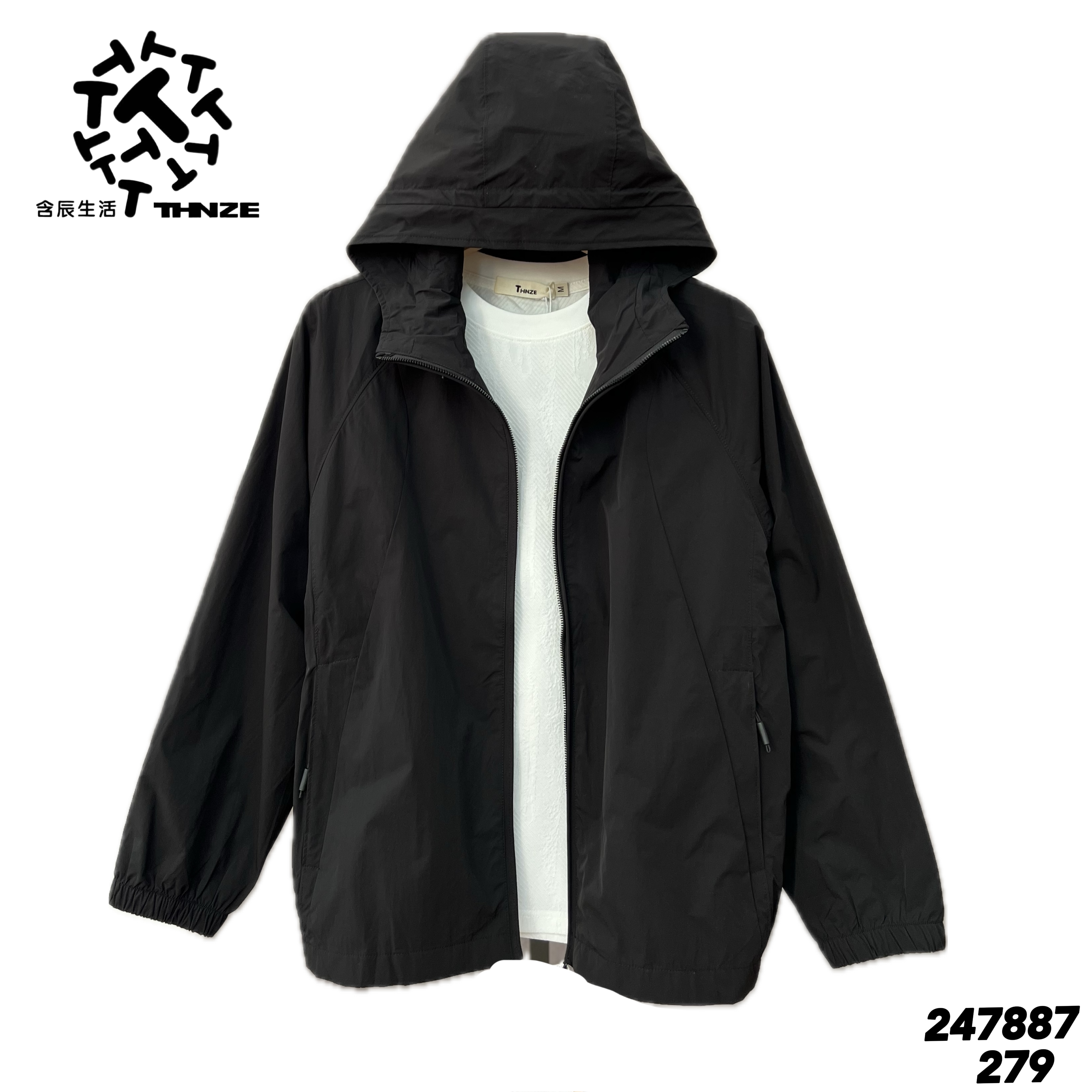 黑色宽松休闲外套247887