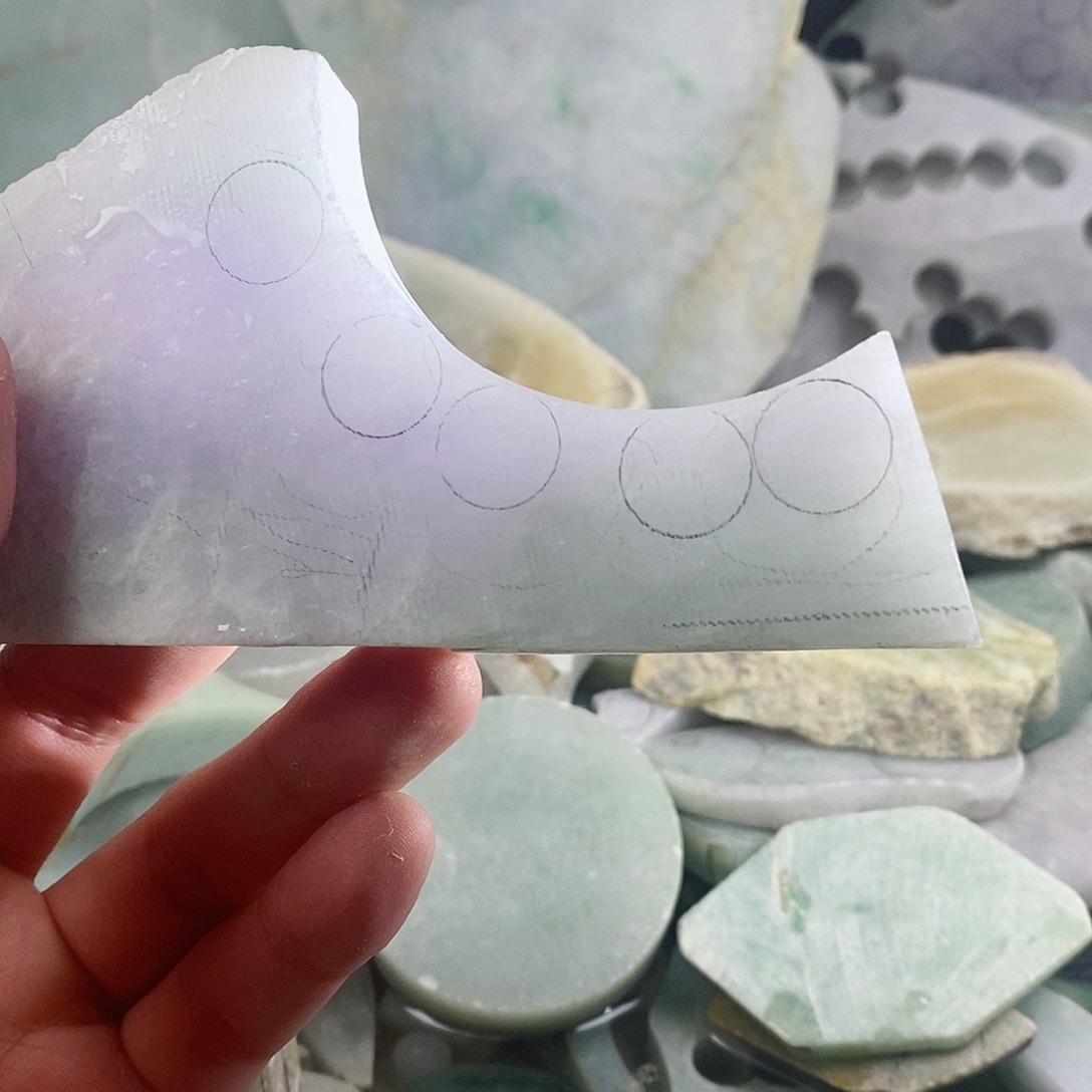 翡翠散珠天然缅甸翡翠a货7