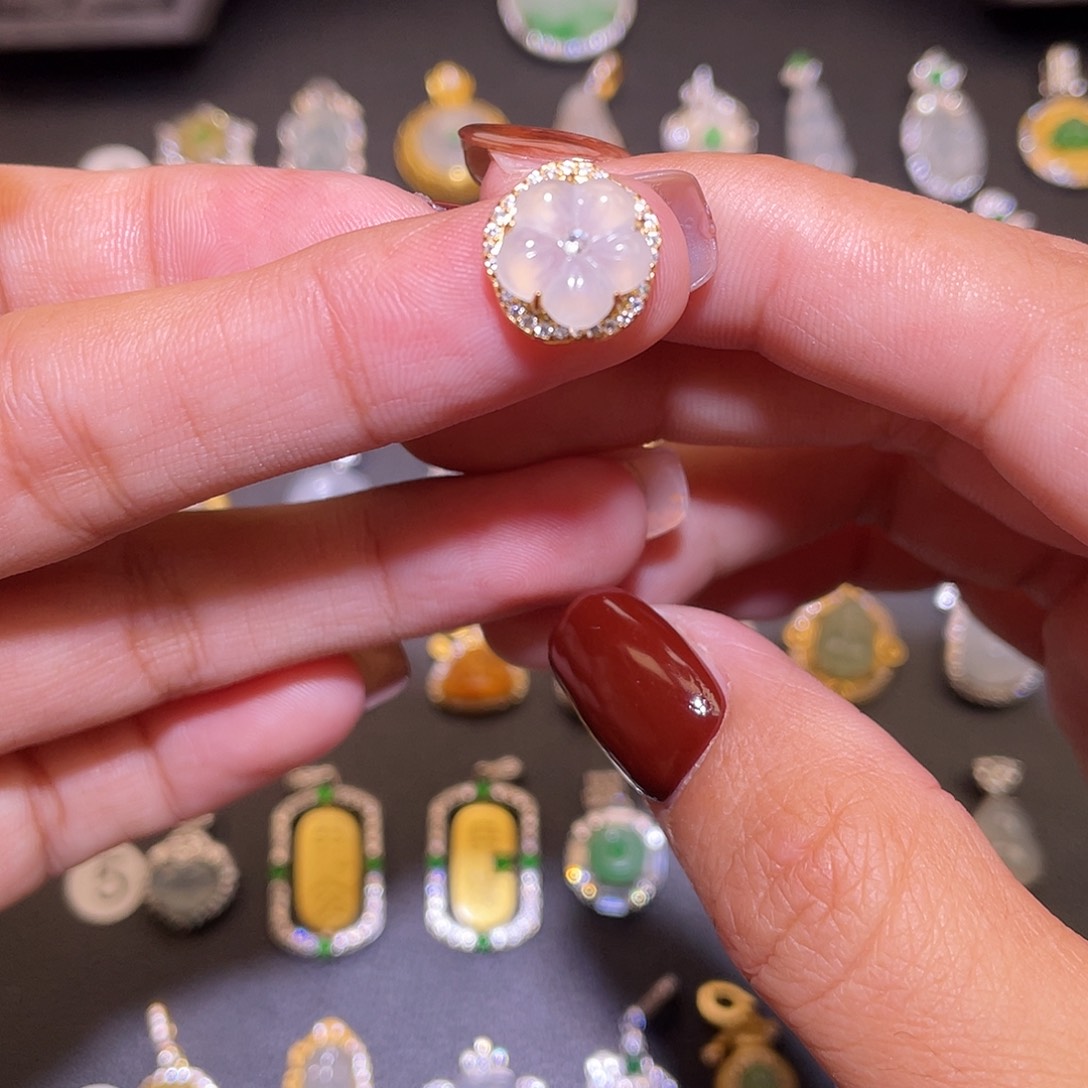 翡翠银S925镶嵌项链