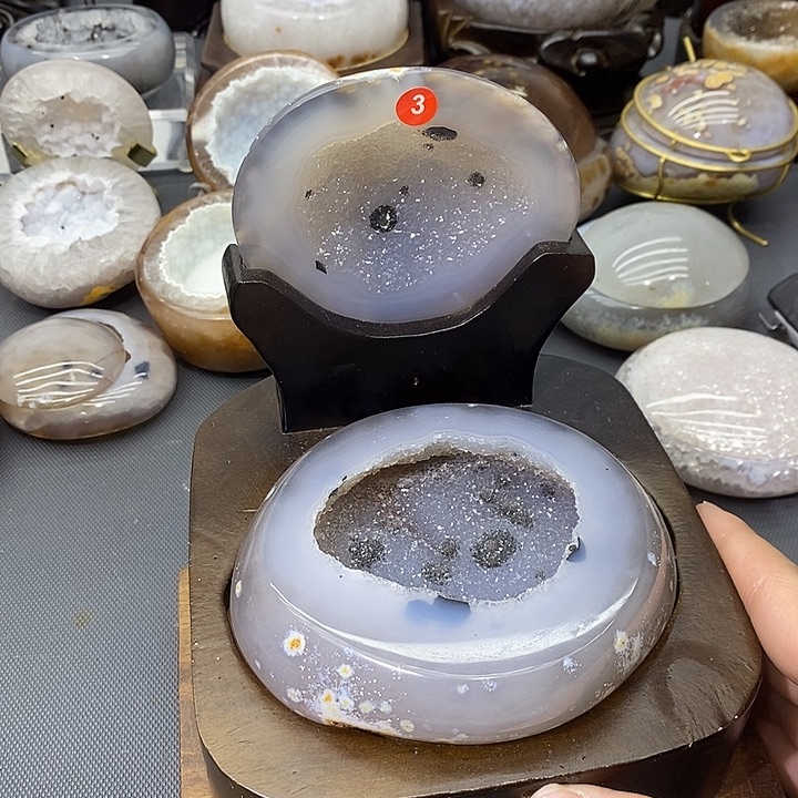 紫晶未镶嵌摆件聚宝盆